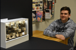 CCHS senior combines coding, woodworking into digital display