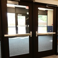 Glass doors