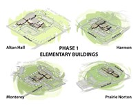 Phase 1 Elementary Buildings: Alton Hall, Harmon, Monterey, and Prairie Norton Elementary Schools